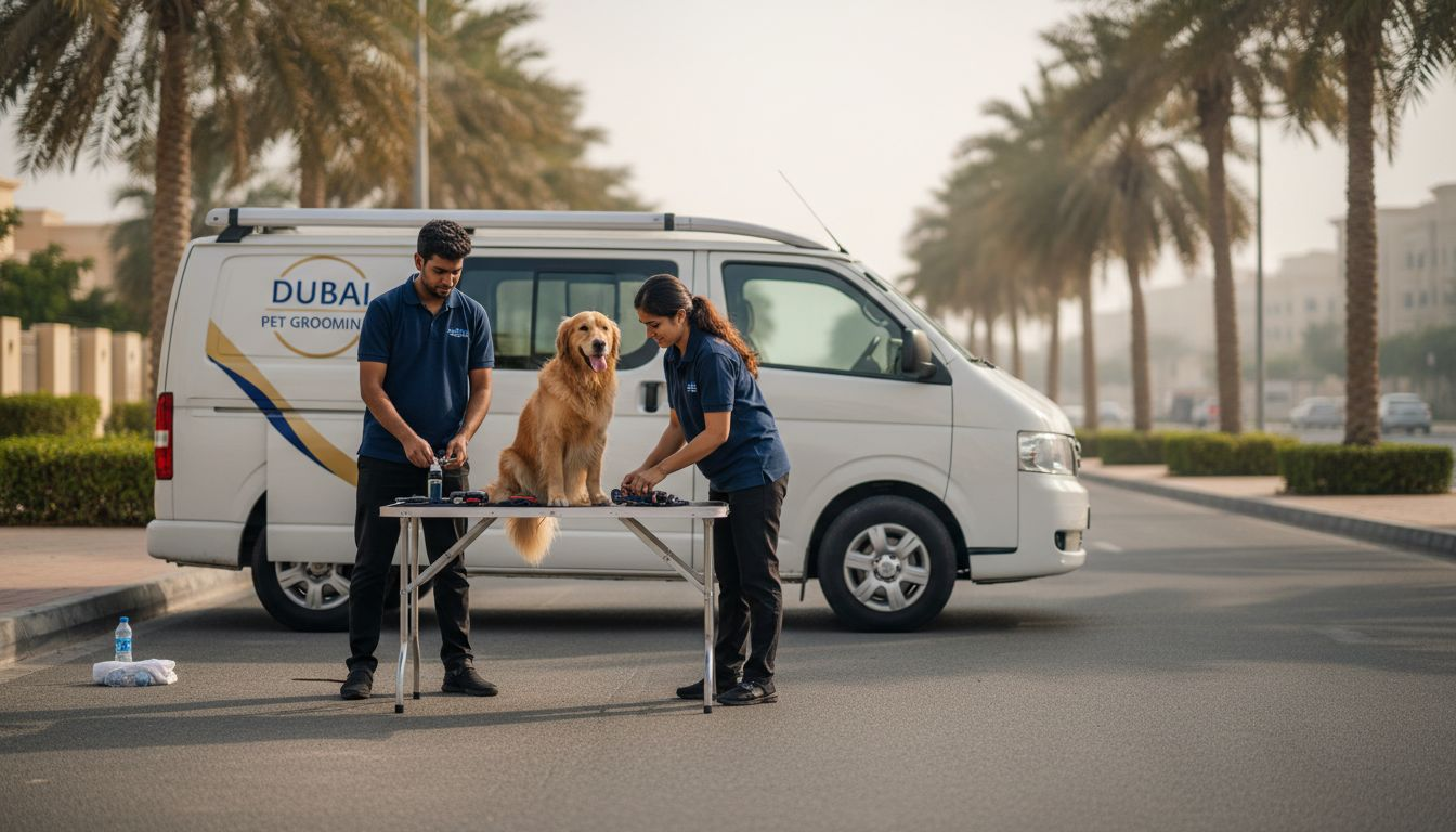 Mobile pet groomers in Dubai ready equipment